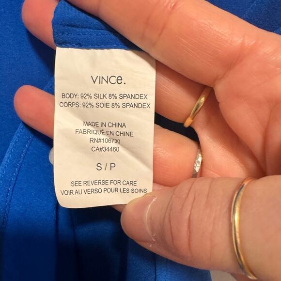 Sheer silk tunic top - Vince - Picture 5 of 8